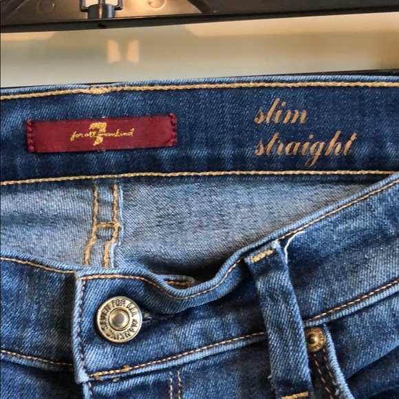 7 for All Mankind Slim Straight Jeans - Picture 4 of 5